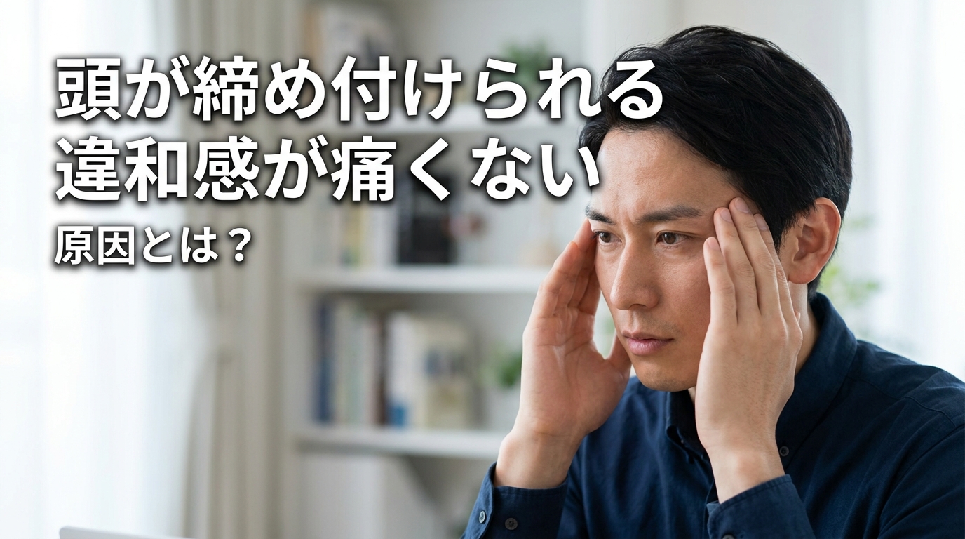 頭が締め付けられる違和感が痛くない原因とは？