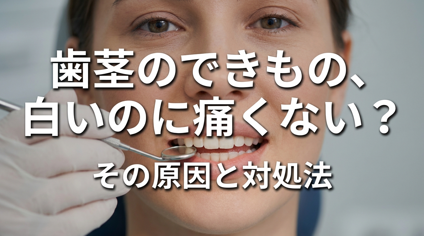 歯茎のできもので白いのに痛くないのはなぜ？
