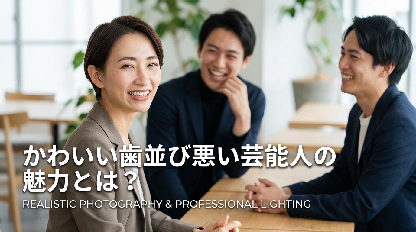 かわいい歯並び悪い芸能人の魅力とは?