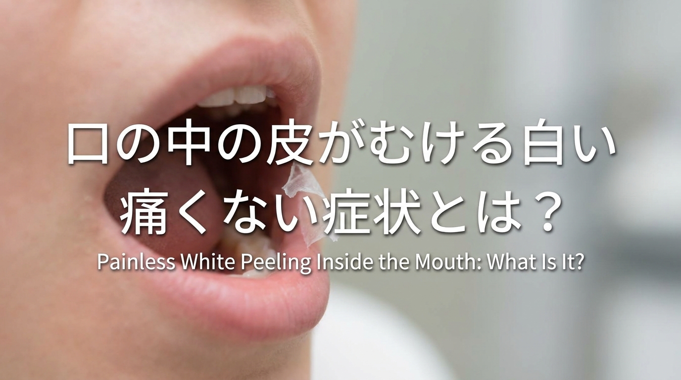 口の中の皮がむける白い痛くない症状とは？