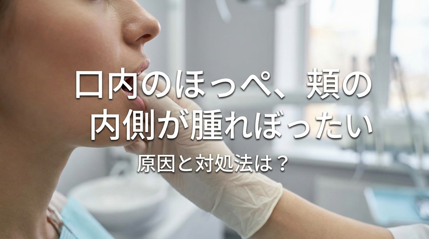 口内のほっぺ、頬の内側が腫れぼったい原因と対処法は？