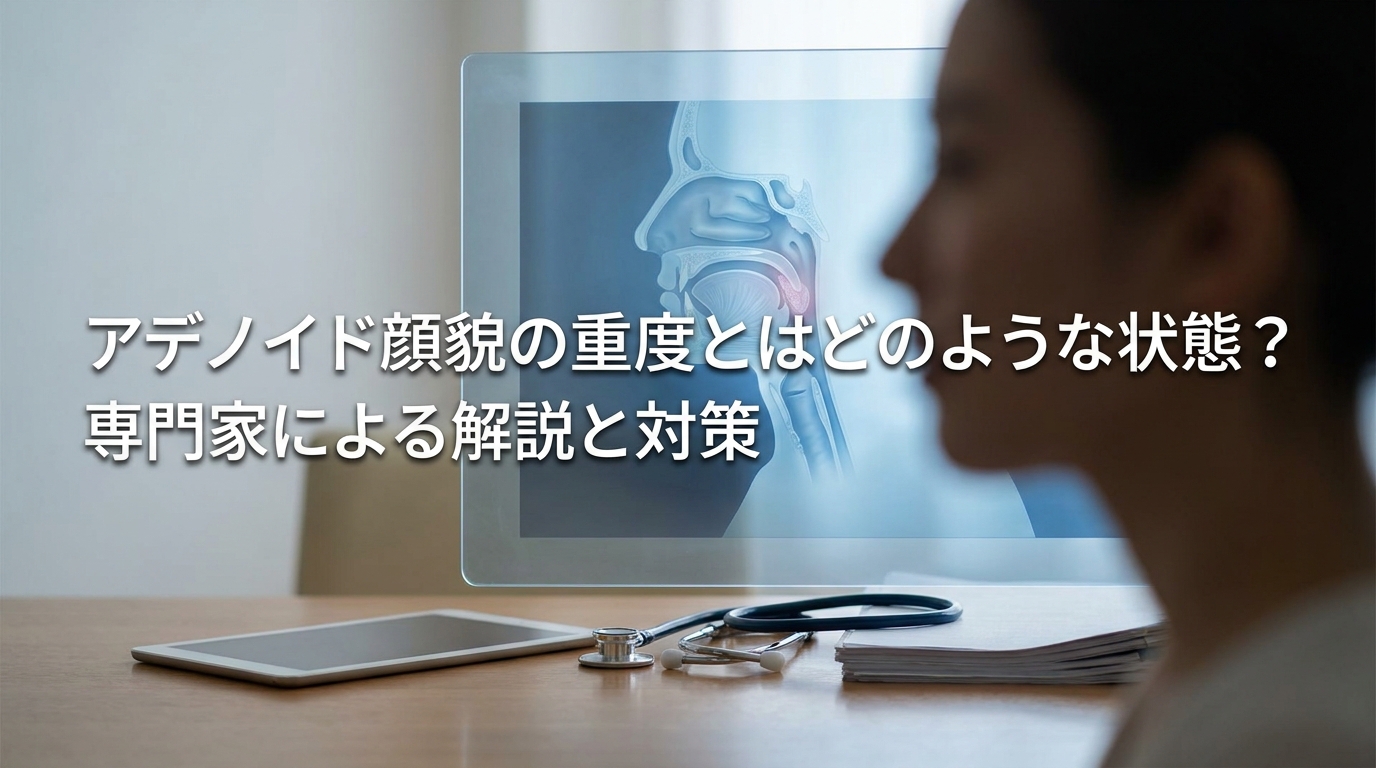 アデノイド顔貌の重度とはどのような状態？