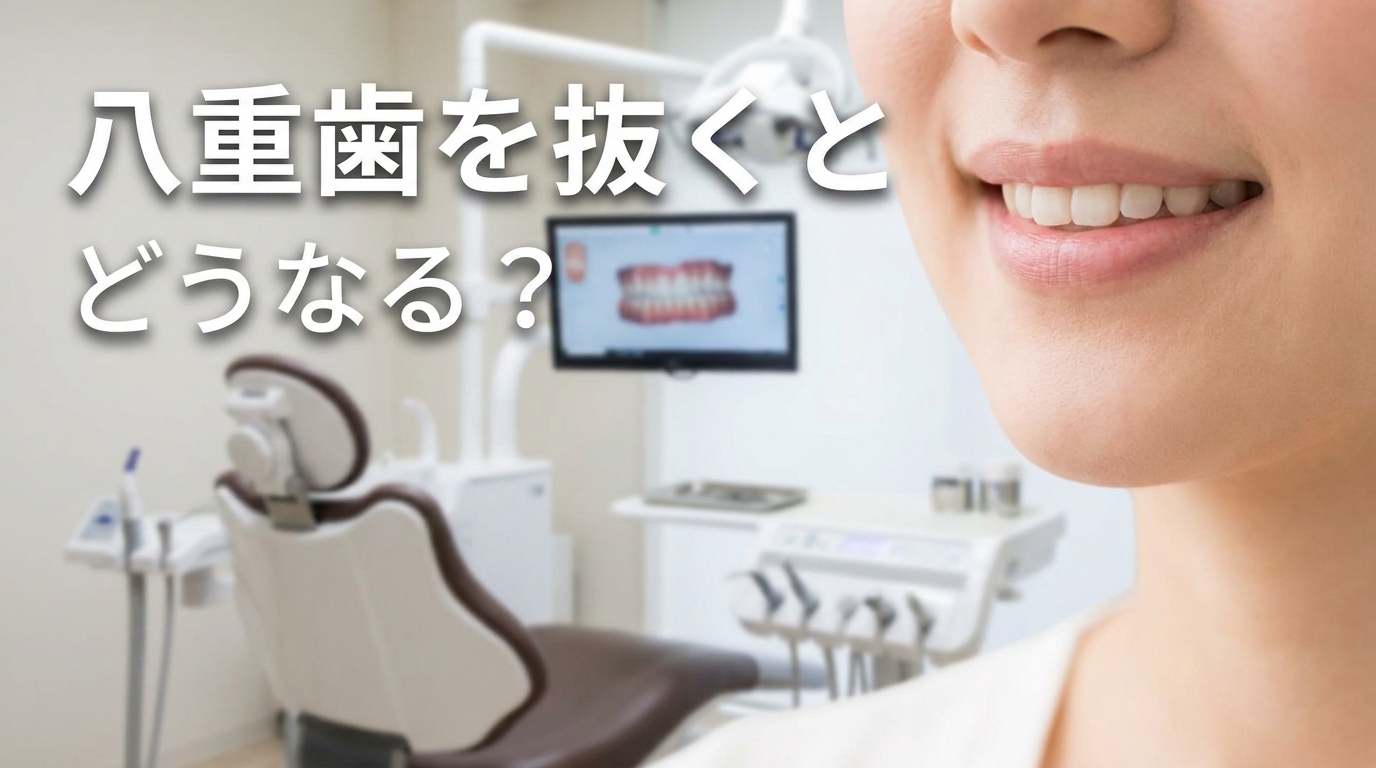 八重歯を抜くとどうなる？