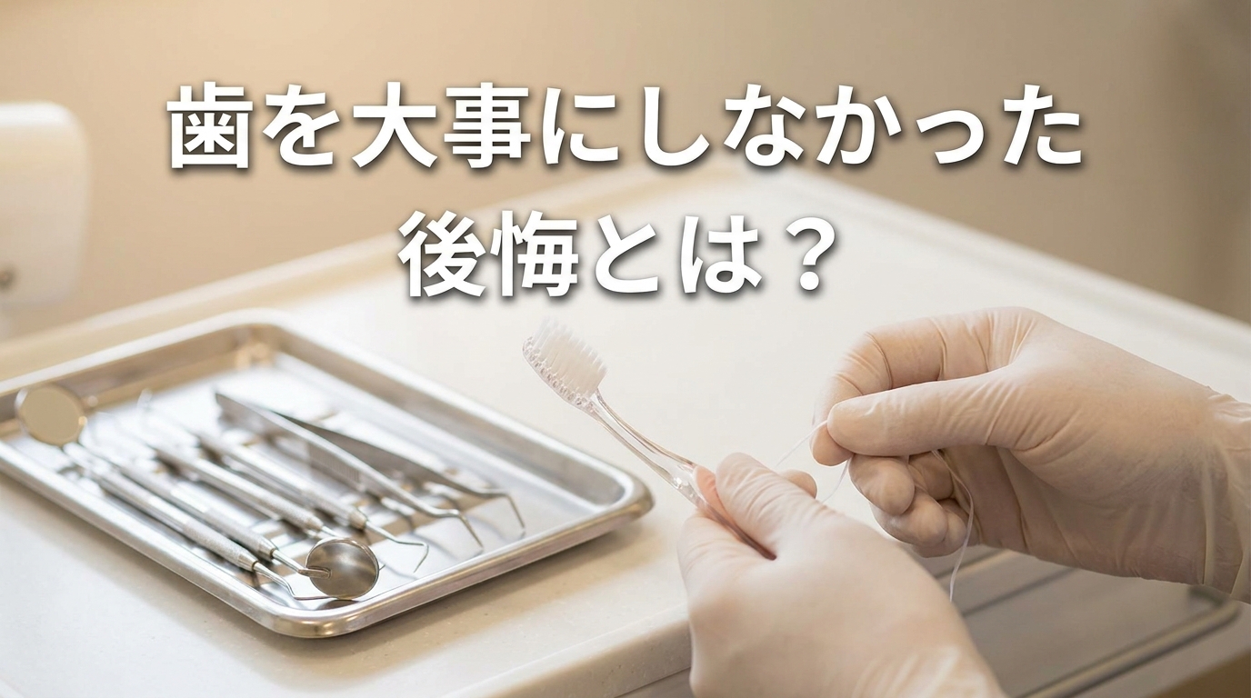 歯を大事にしなかった後悔とは？