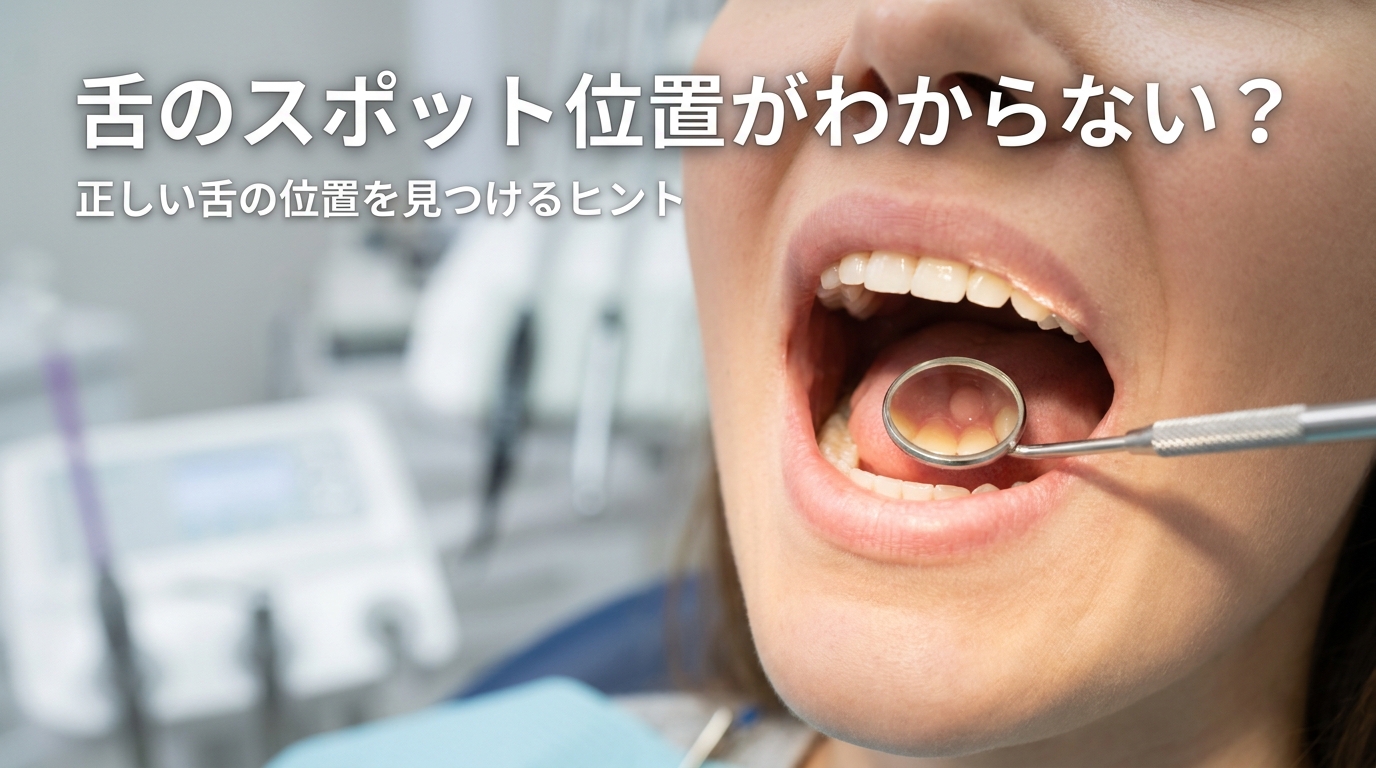 舌のスポット位置がわからない？