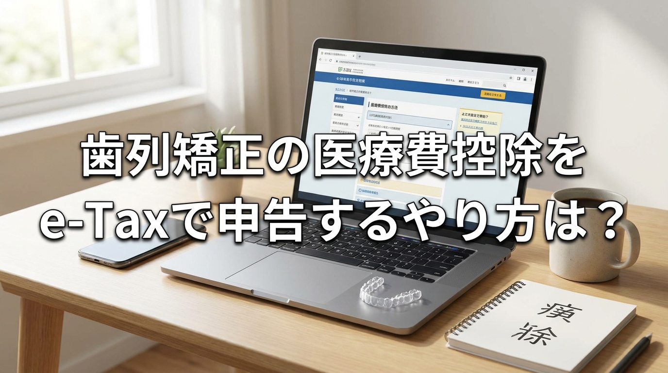 歯列矯正の医療費控除をe-Taxで申告するやり方は？