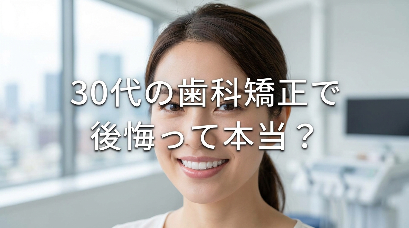 30代の歯科矯正で後悔って本当？