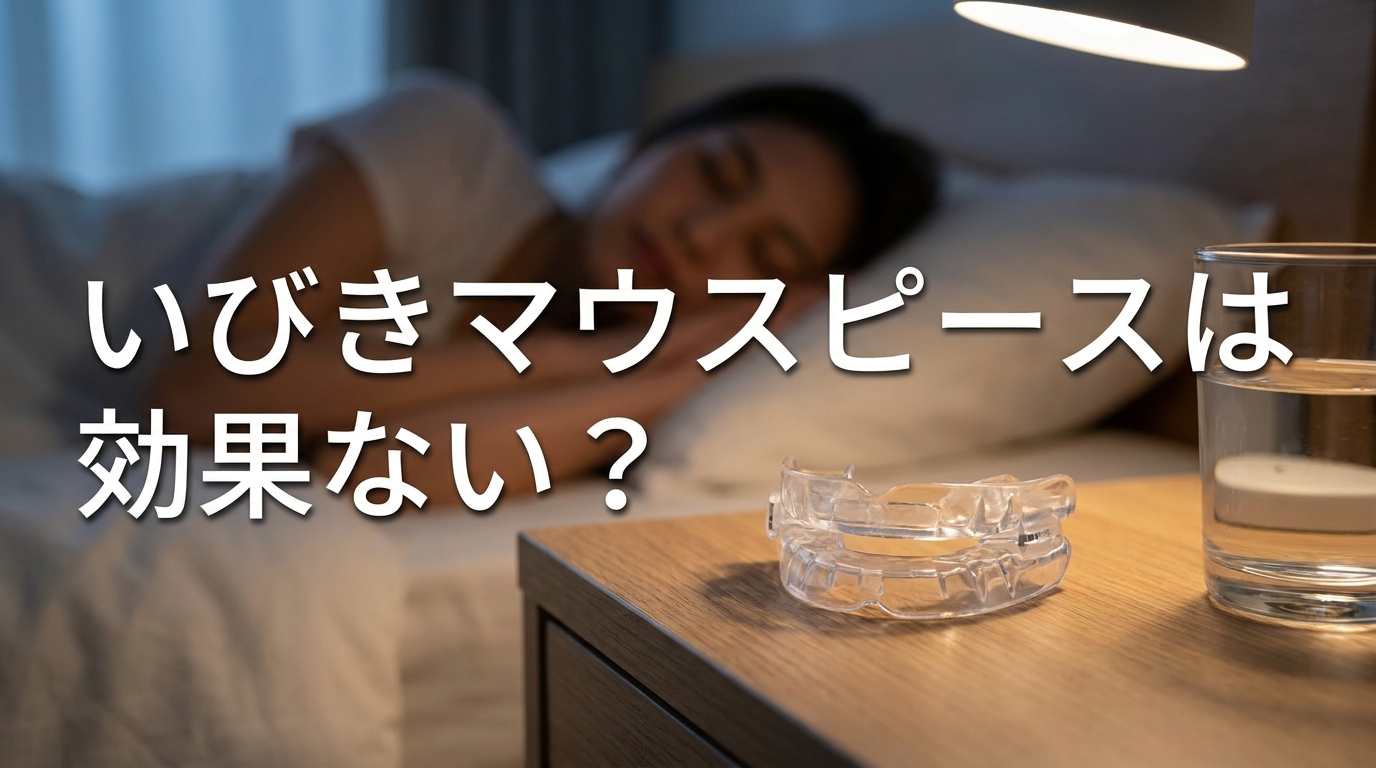 いびきマウスピースは効果ない？