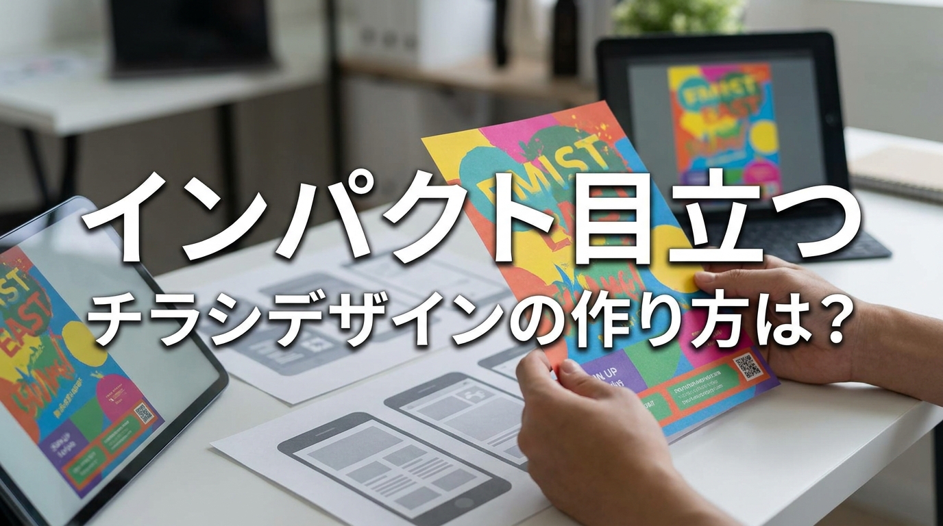 インパクト目立つチラシデザインの作り方は？
