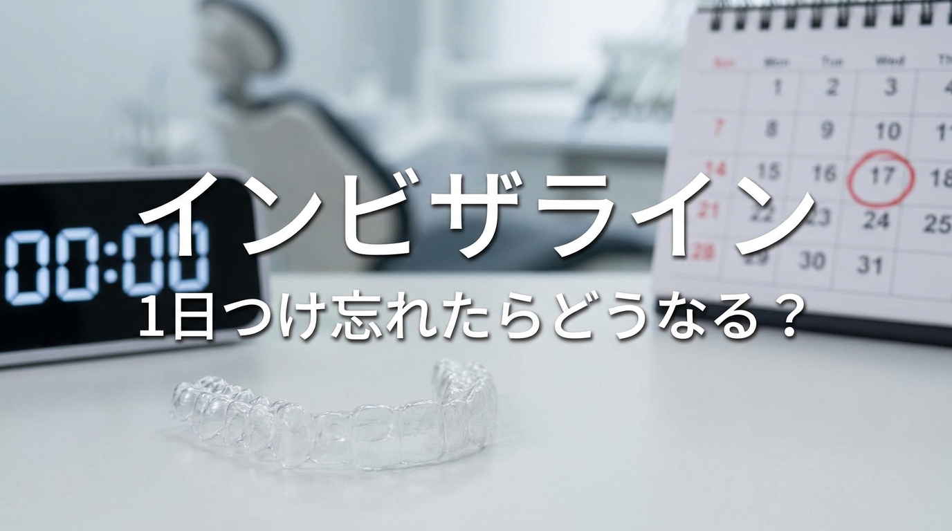 インビザライン1日つけ忘れたらどうなる？