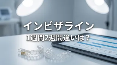 インビザライン1週間2週間違いは？