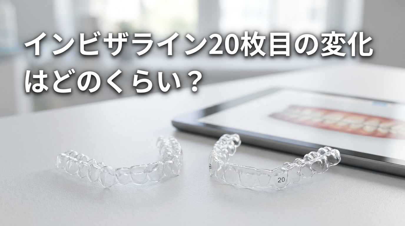 インビザライン20枚目の変化はどのくらい？