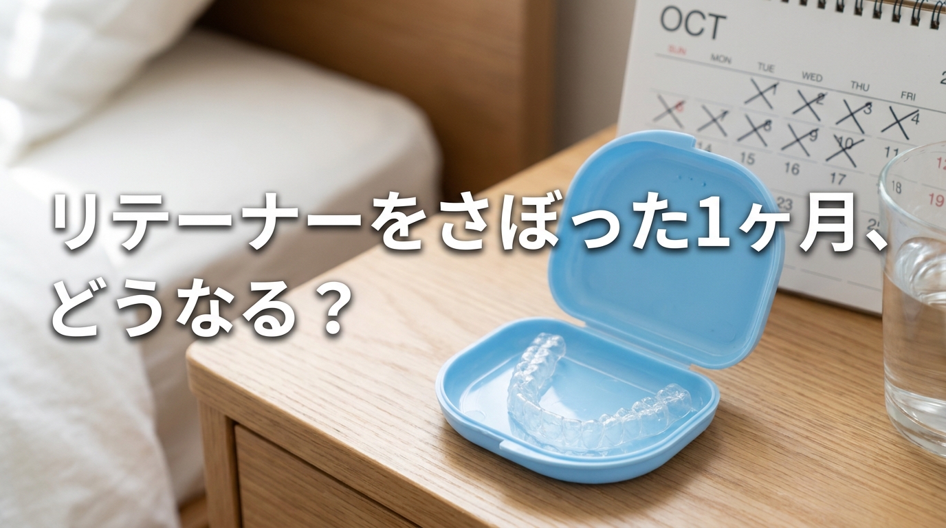 リテーナーをさぼった1ヶ月、どうなる?