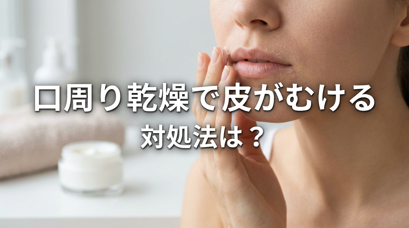 口周り乾燥で皮がむける対処法は？