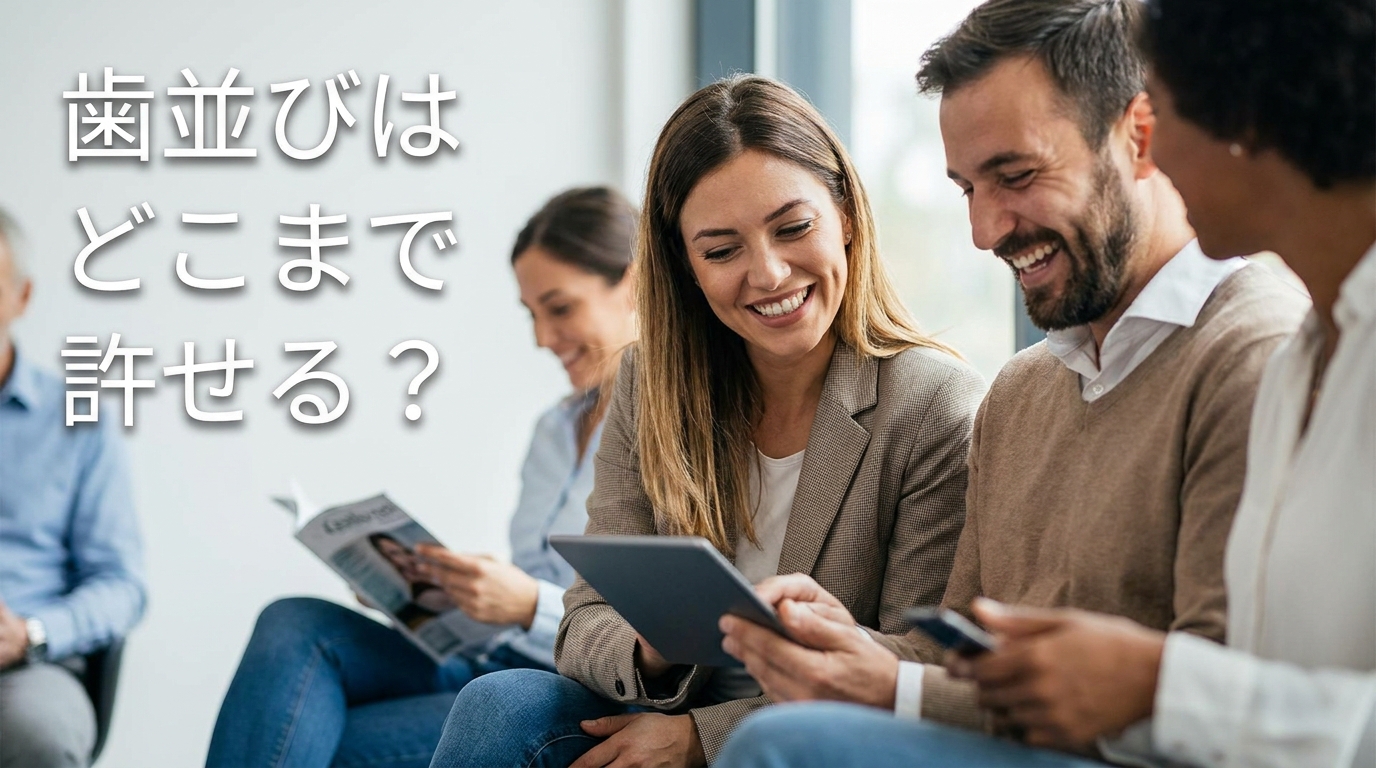 歯並びはどこまで許せる？