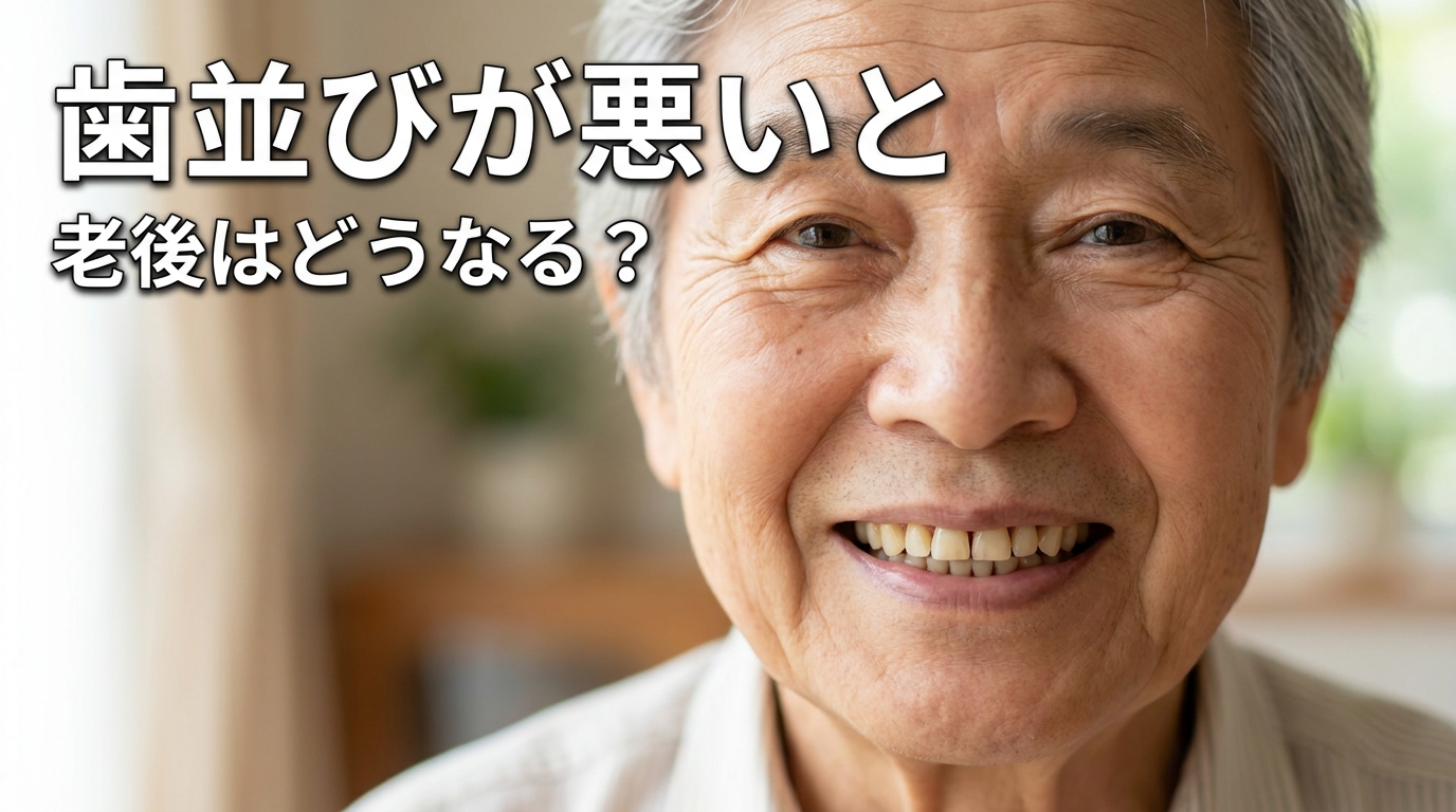 歯並びが悪いと老後はどうなる？
