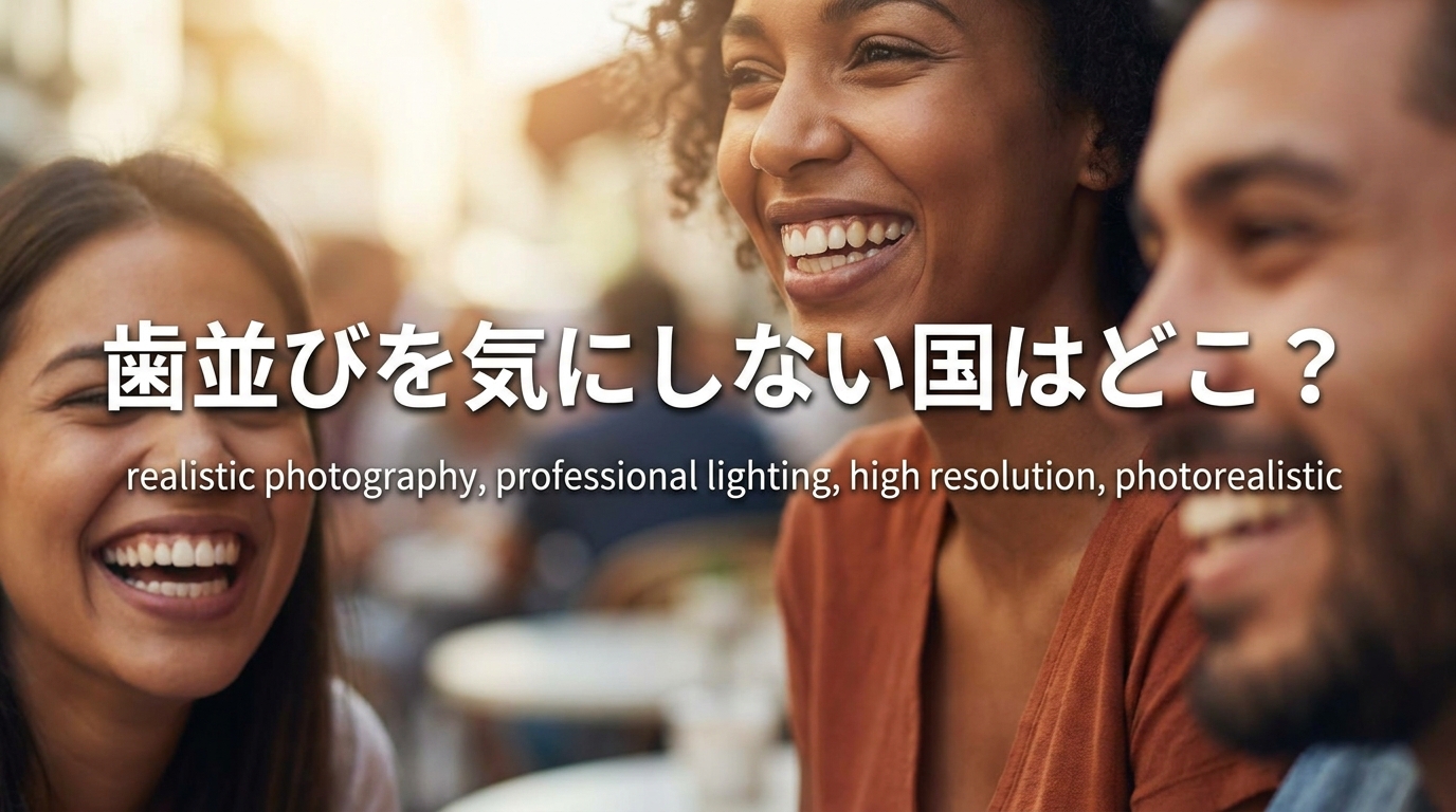 歯並びを気にしない国はどこ？