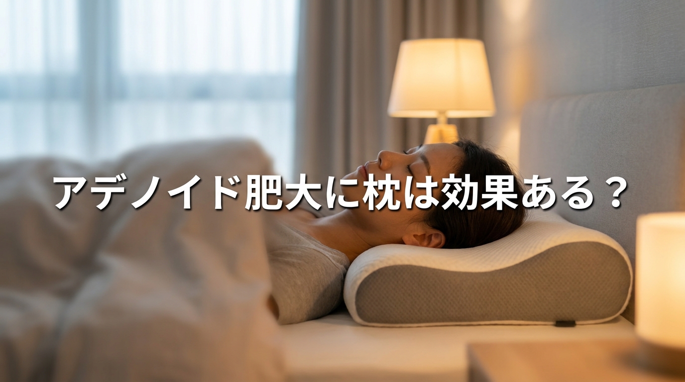 アデノイド肥大に枕は効果ある?