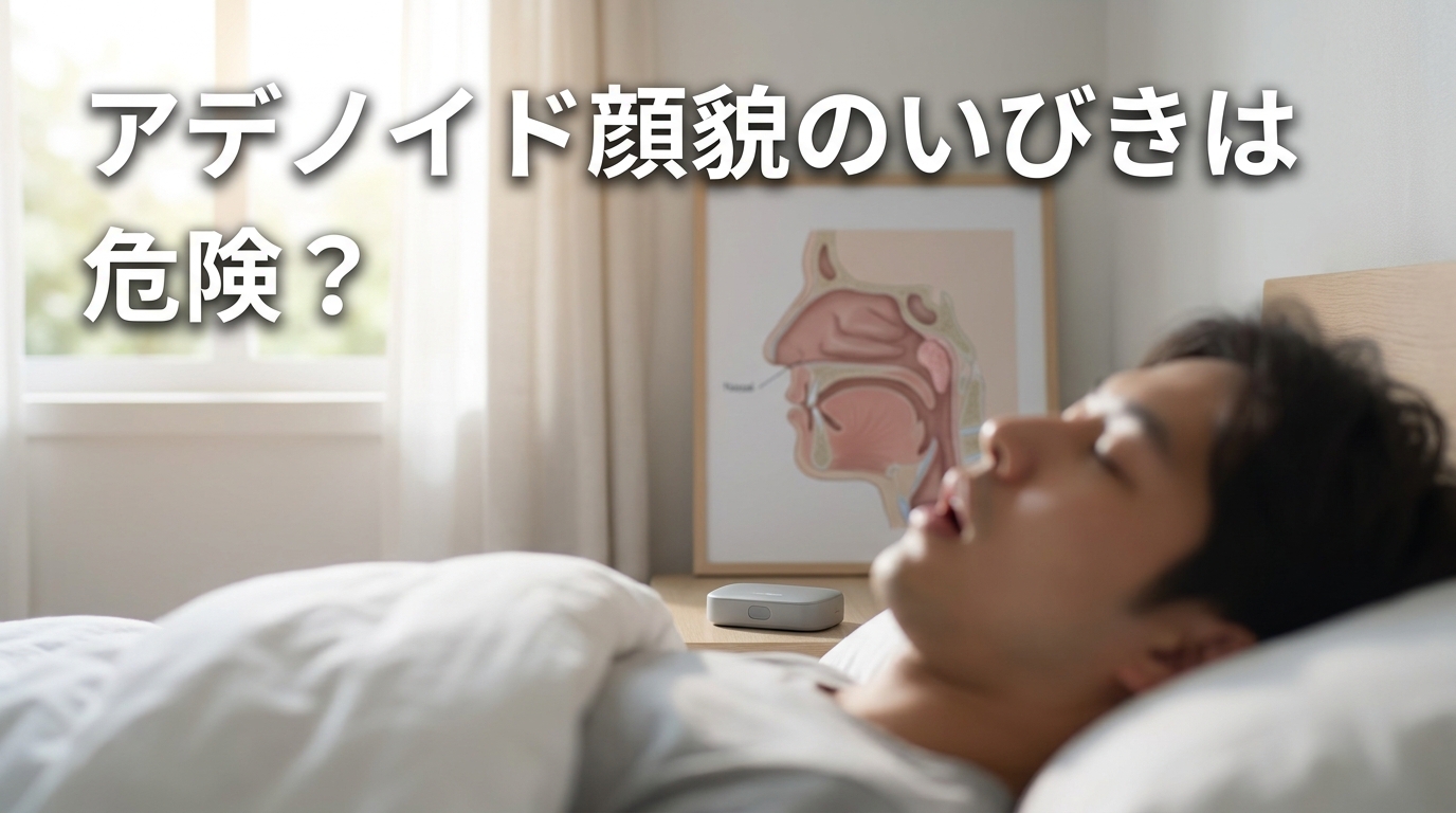 アデノイド顔貌のいびきは危険？