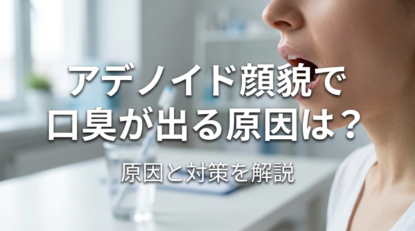 アデノイド顔貌で口臭が出る原因は？