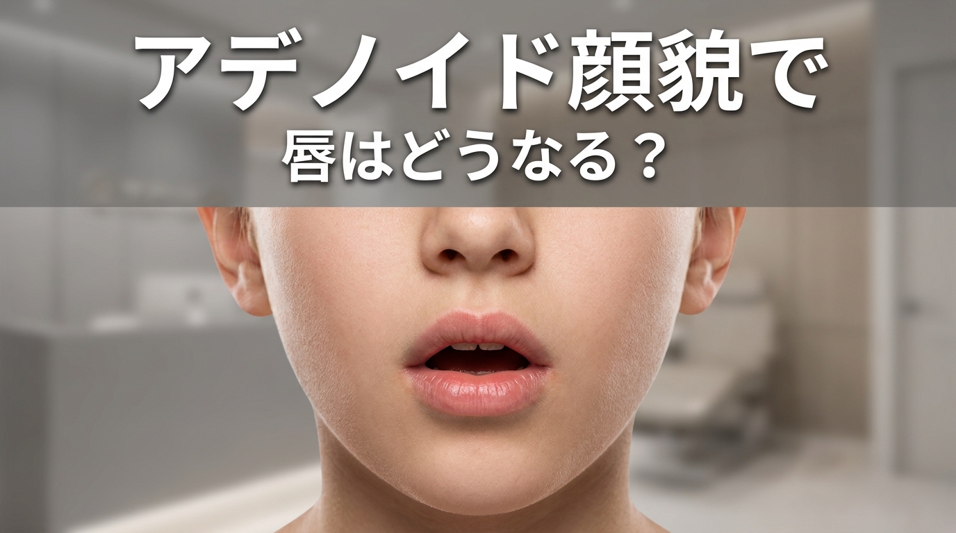 アデノイド顔貌で唇はどうなる？