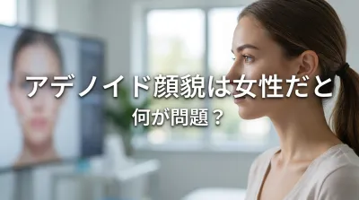 アデノイド顔貌は女性だと何が問題?