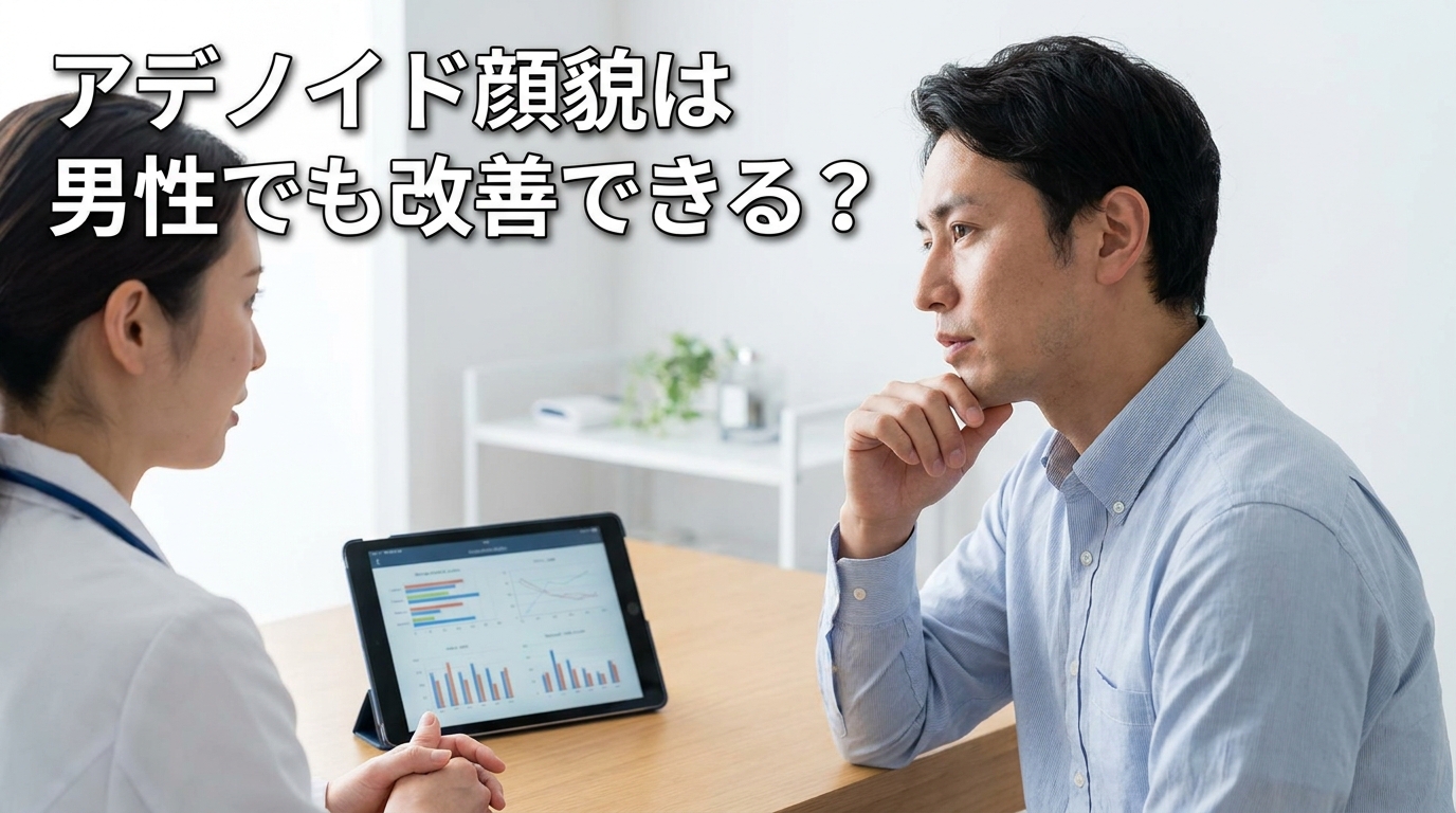 アデノイド顔貌は男性でも改善できる?