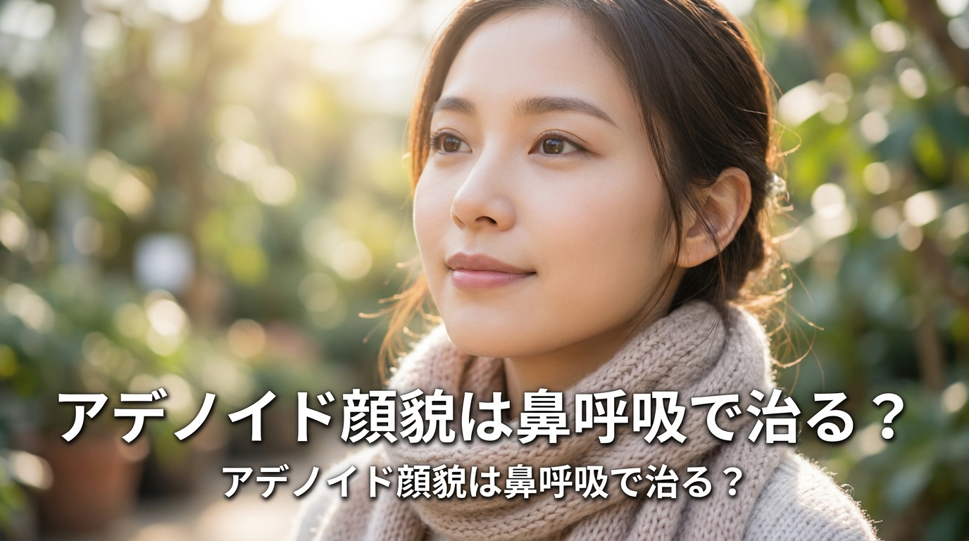 アデノイド顔貌は鼻呼吸で治る?