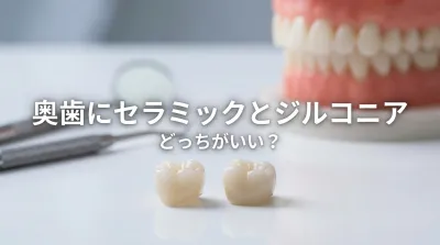 奥歯にセラミックとジルコニア、どっちがいい?