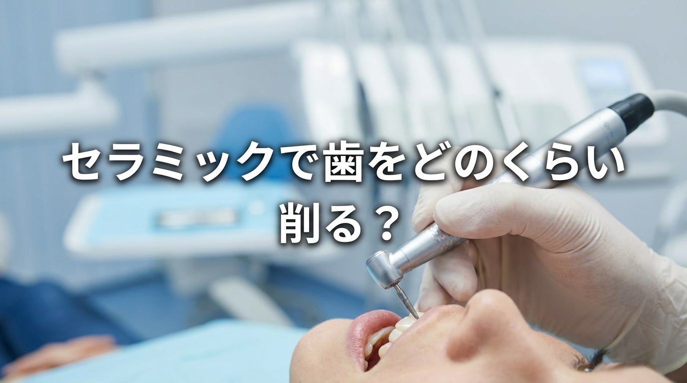 セラミックで歯をどのくらい削る？