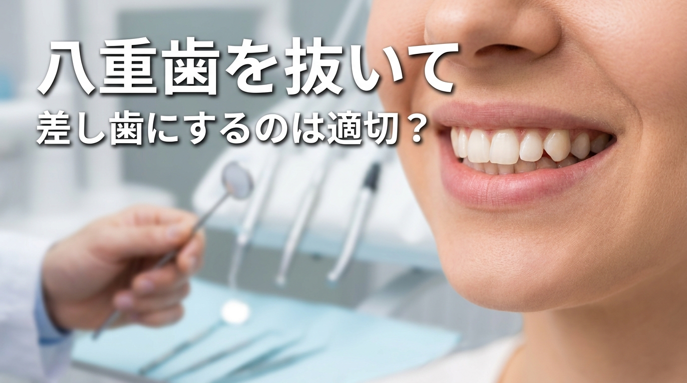 八重歯を抜いて差し歯にするのは適切？
