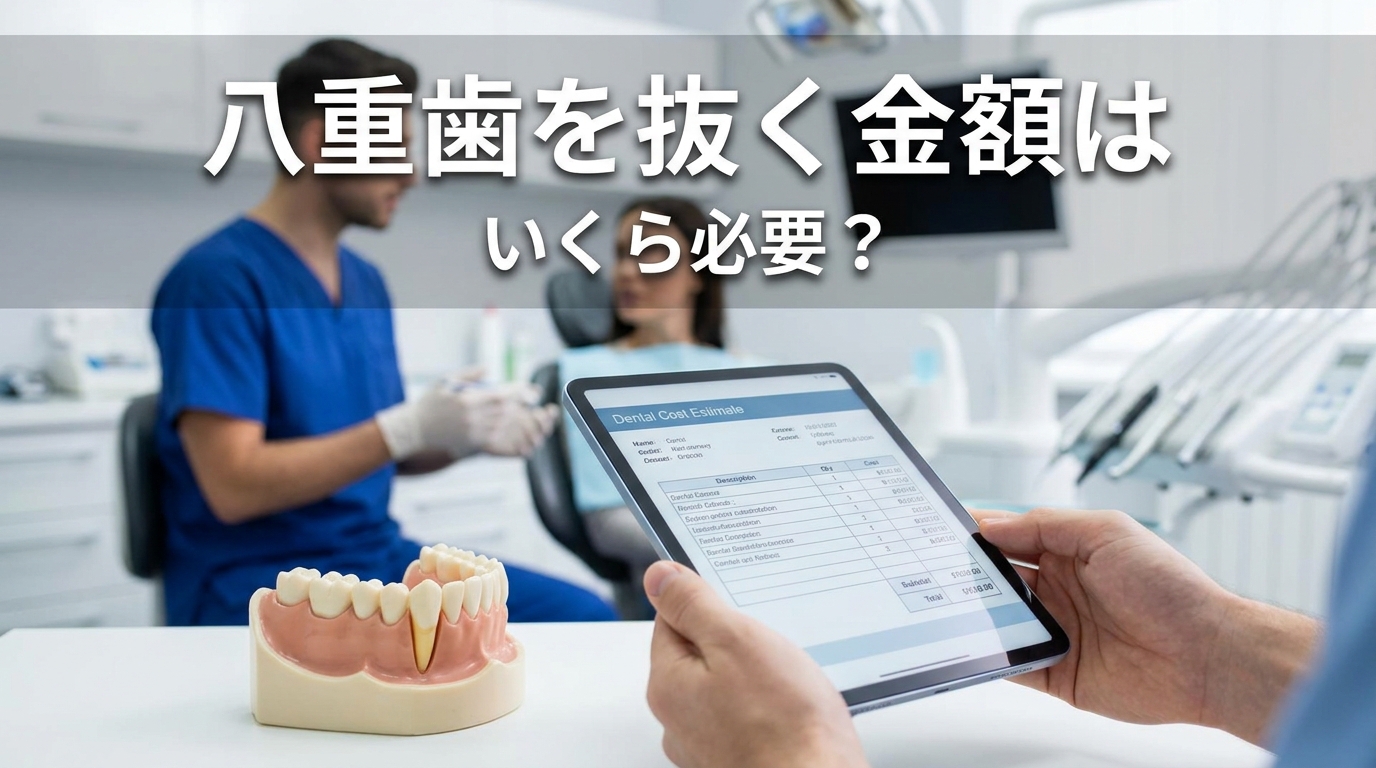 八重歯を抜く金額はいくら必要？