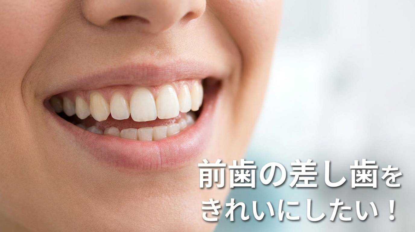 前歯の差し歯をきれいにしたい！