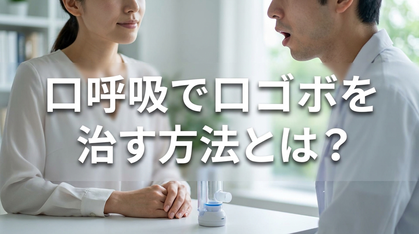 口呼吸で口ゴボを治す方法とは？