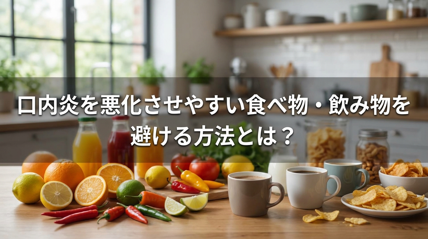 口内炎を悪化させやすい食べ物・飲み物を避ける方法とは？