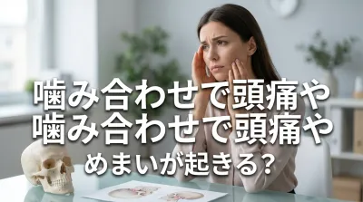 噛み合わせで頭痛やめまいが起きる?