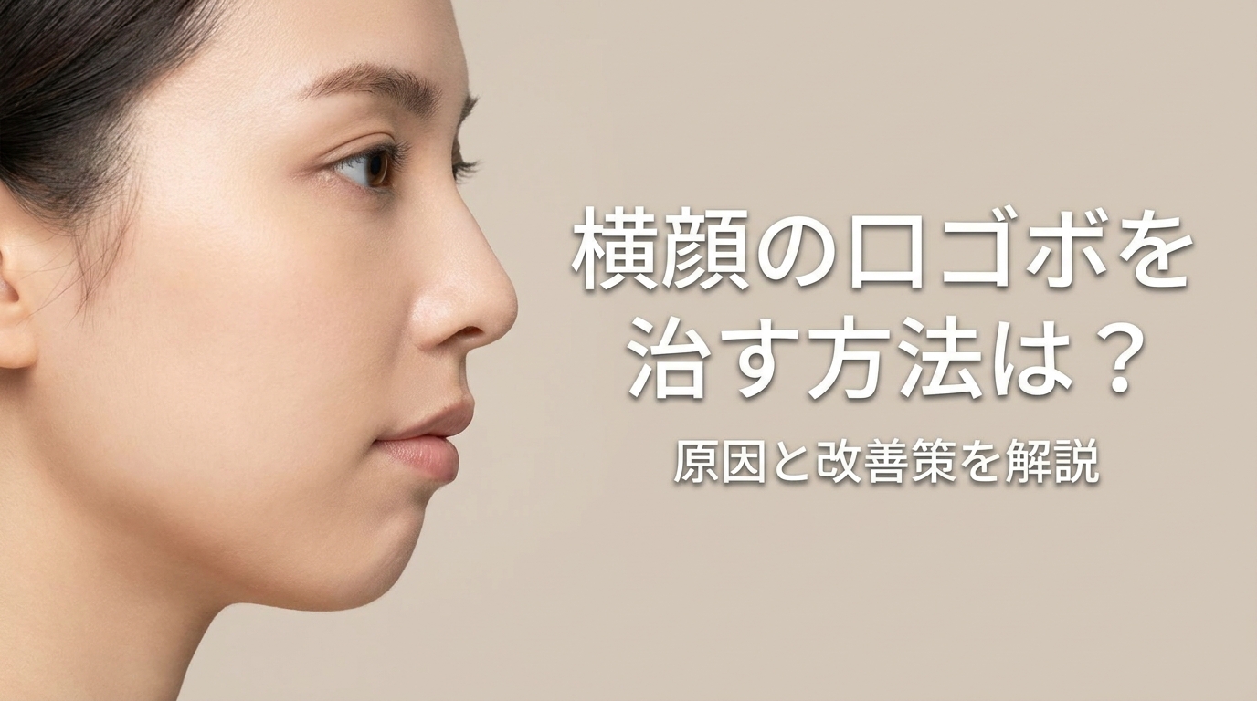 横顔の口ゴボを治す方法は？