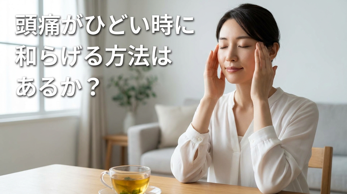 頭痛がひどい時に和らげる方法はあるか？