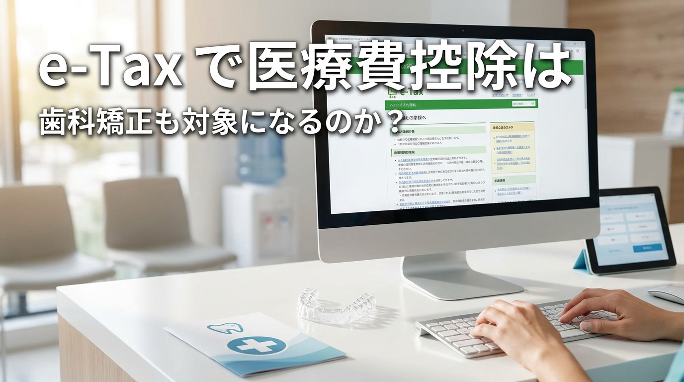 e-Taxで医療費控除は歯科矯正も対象になるのか?