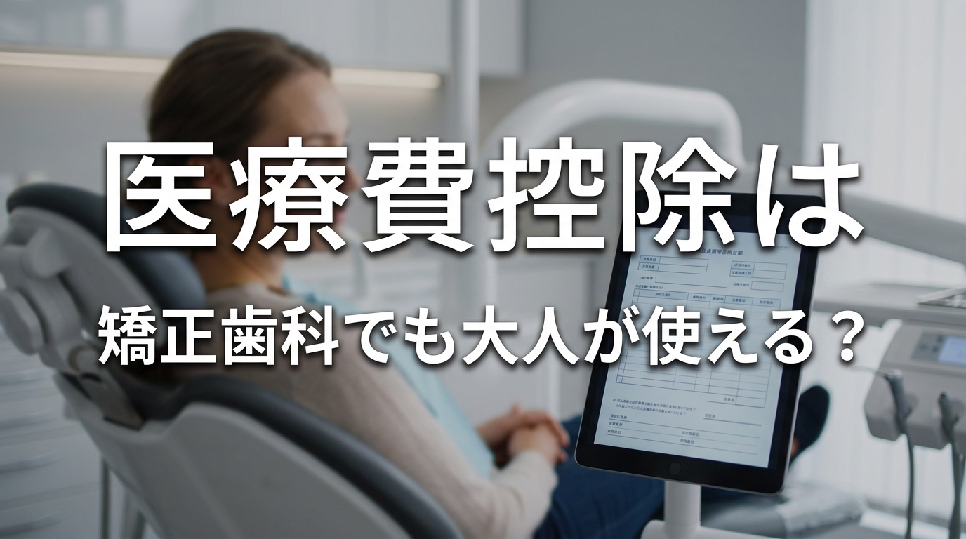 医療費控除は矯正歯科でも大人が使える？