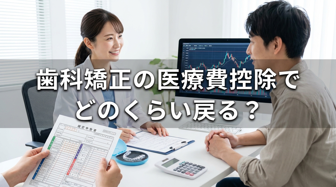 歯科矯正の医療費控除でどのくらい戻る?