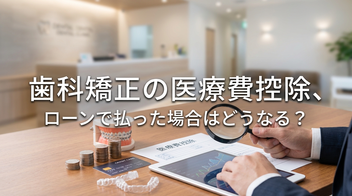 歯科矯正の医療費控除、ローンで払った場合はどうなる？