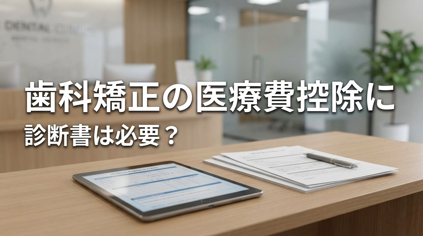 歯科矯正の医療費控除に診断書は必要？