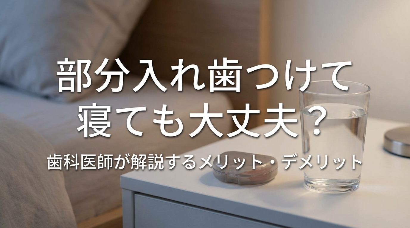部分入れ歯つけて寝ても大丈夫？