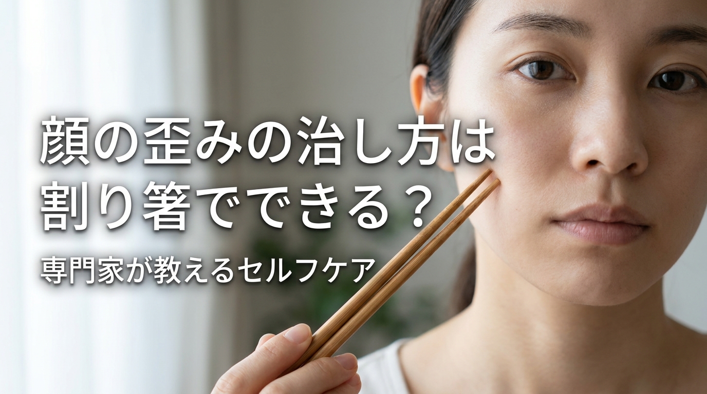 顔の歪みの治し方は割り箸でできる？