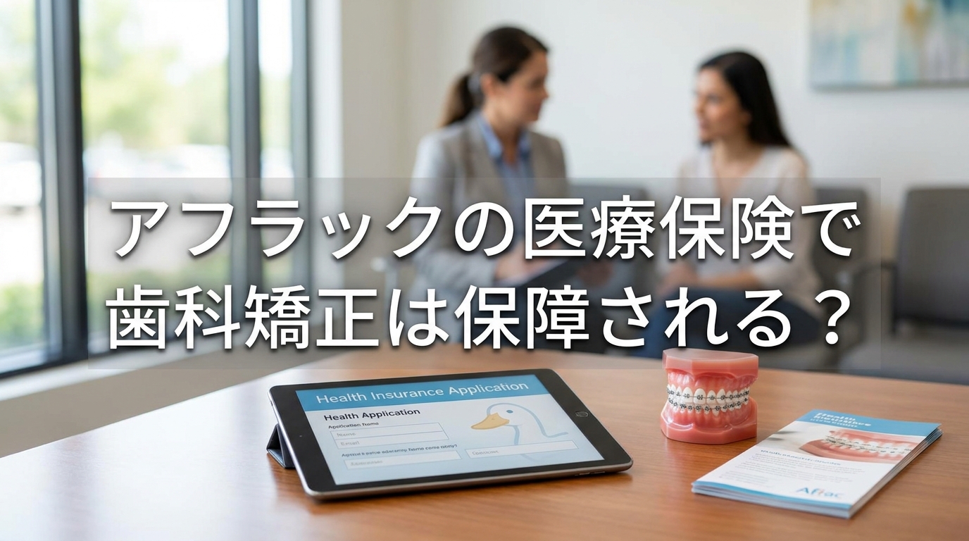 アフラックの医療保険で歯科矯正は保障される？