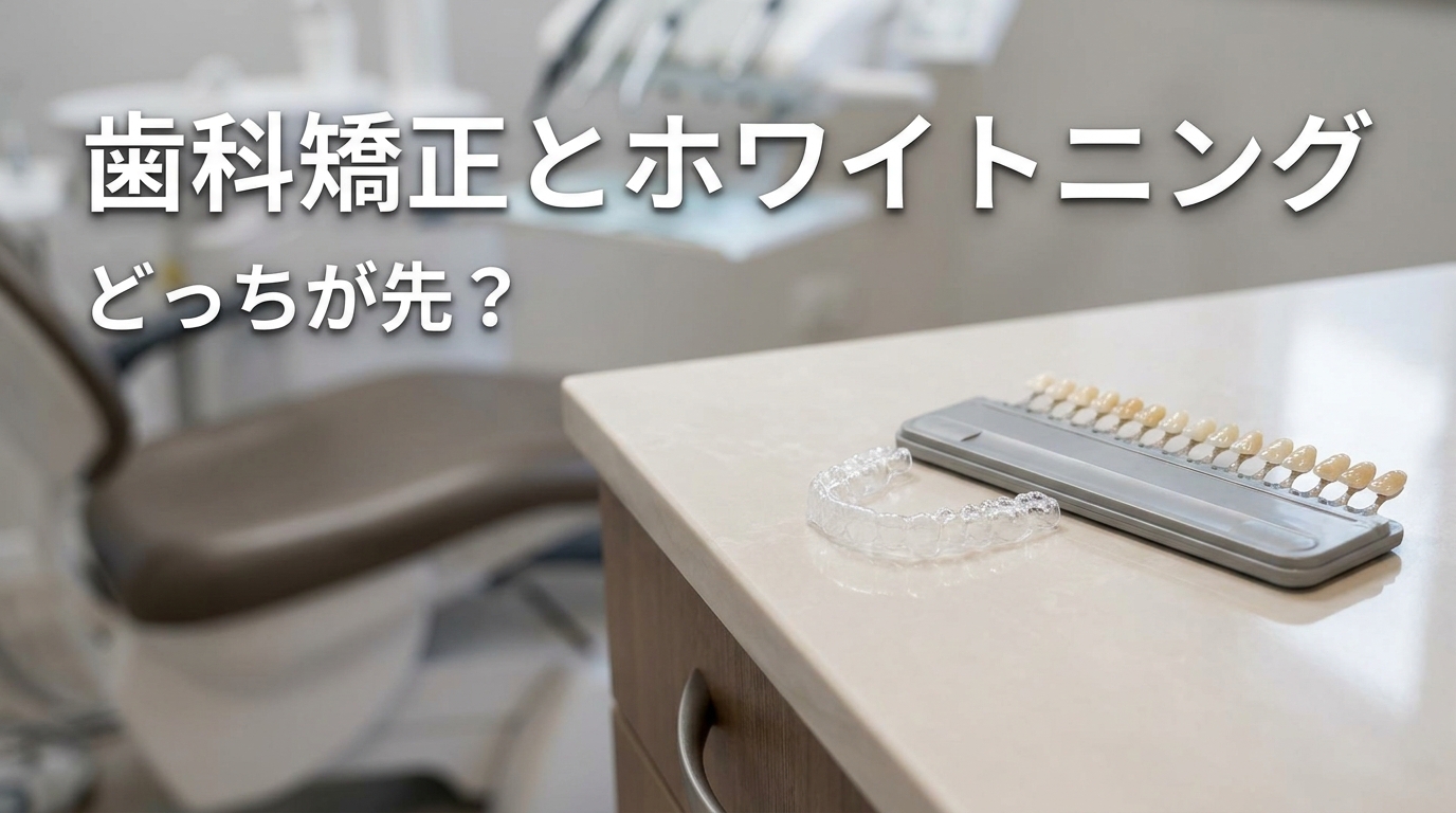 歯科矯正とホワイトニングどっちが先?