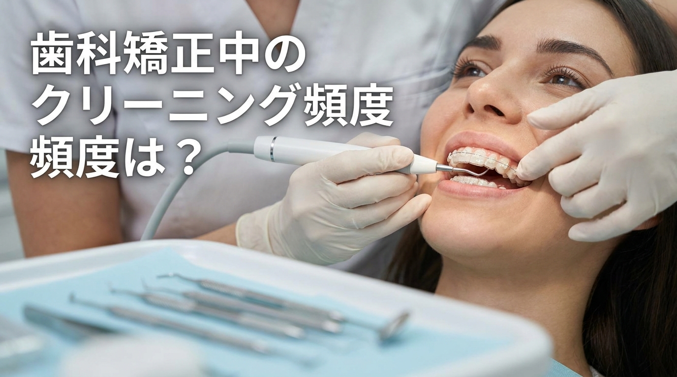 歯科矯正中のクリーニング頻度は？