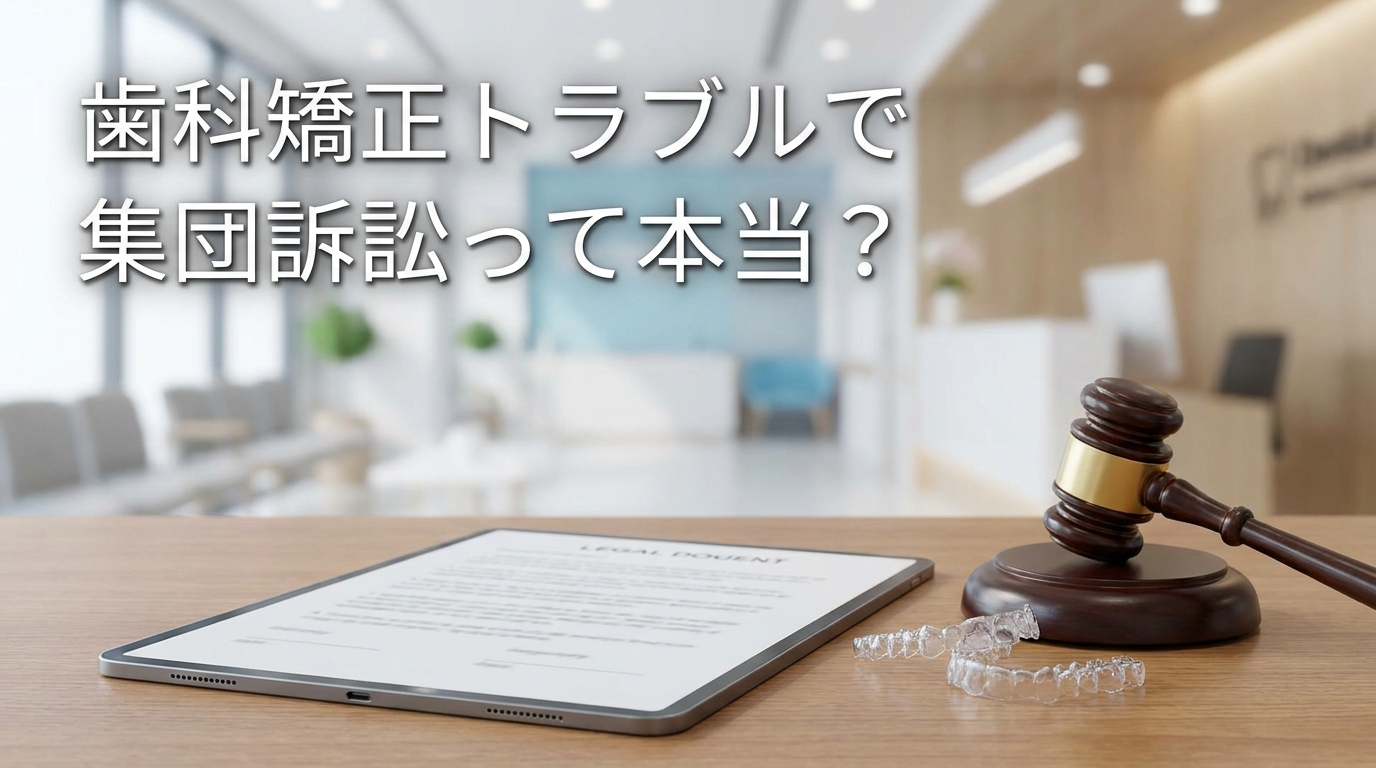 歯科矯正トラブルで集団訴訟って本当？