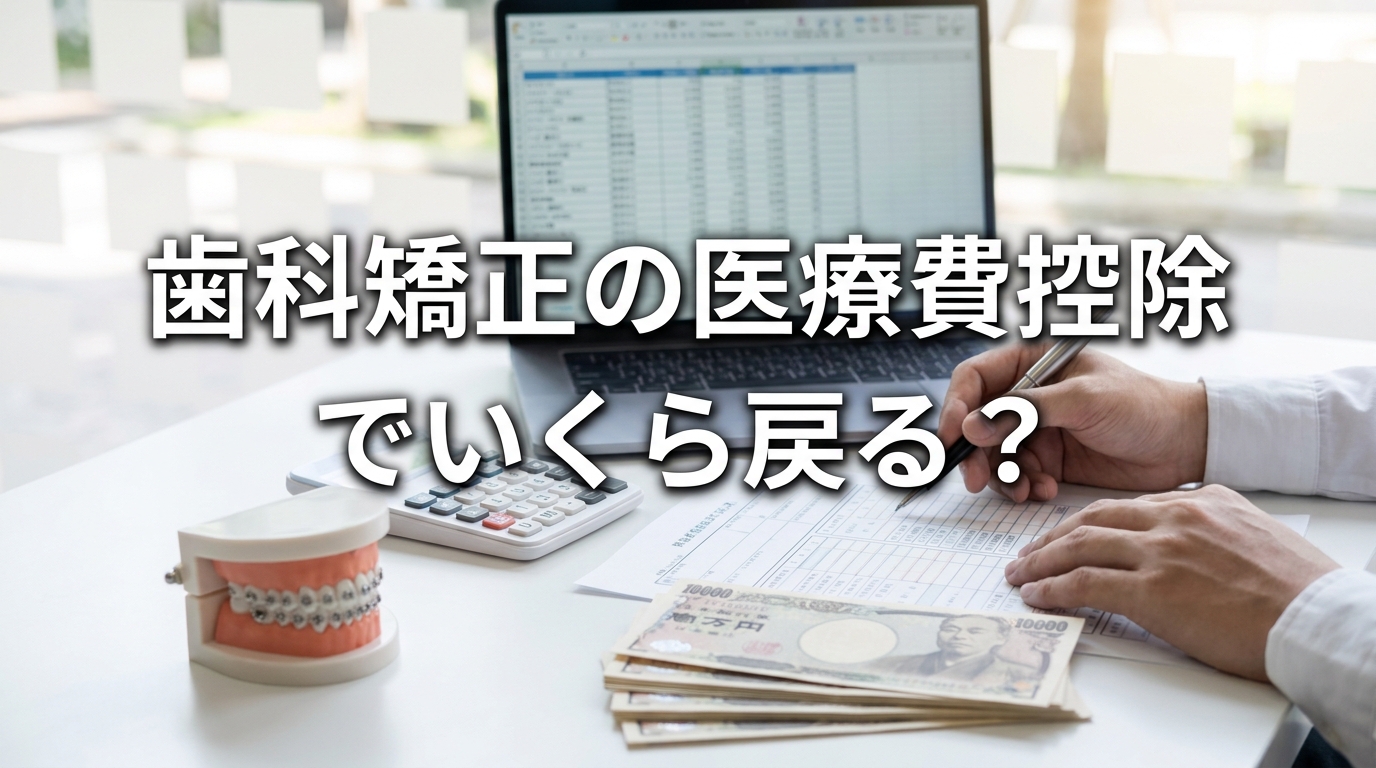 歯科矯正の医療費控除でいくら戻る？